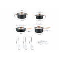 thumbnail image 2 of Batería De Cocina Conjunto De 12 Cazuelas Xtellar negro Con Revestimiento Antiadherente, 2 of 4