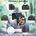 thumbnail image 4 of Uorisanigo ATV Tank Bag Waterproof ATV Saddle Bag Pouch Oil Bags Brown Cow Print Motorcycle Saddlebags Accessories Storage Pack for Polaris Sportsman Grizzly Bicycle ATVs, 4 of 7