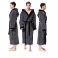 thumbnail image 2 of Hooded Patch Bag Men's Bathrobe Men's Wide Leg Loose Trendy, 2 of 6