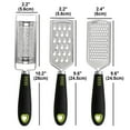 thumbnail image 6 of Uxcell Stainless Steel Cheese Grater Zester Set, 3Pcs, 6 of 7