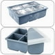 thumbnail image 3 of Bandejas de silicona para cubitos de hielo: moldes de silicona para cubitos de hielo de gran tamaño con tapa extraíble a prueba de fugas Bandeja cuadrada para cubitos de hielo para cócteles, whisky,, 3 of 5