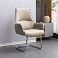 thumbnail image 2 of Leather Makeup Computer Office Chair Waiting Vanity Bedroom Floor Chair Beauty Barber Leisure Silla De Oficina Office Supplies My Lux Decor Round, 2 of 21