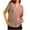 Gray, variant on Womens Waffle Knit Tops 2026 Spring Summer V Neck Shirts Casual Trendy Women's Blouses Basic Tee White XL
