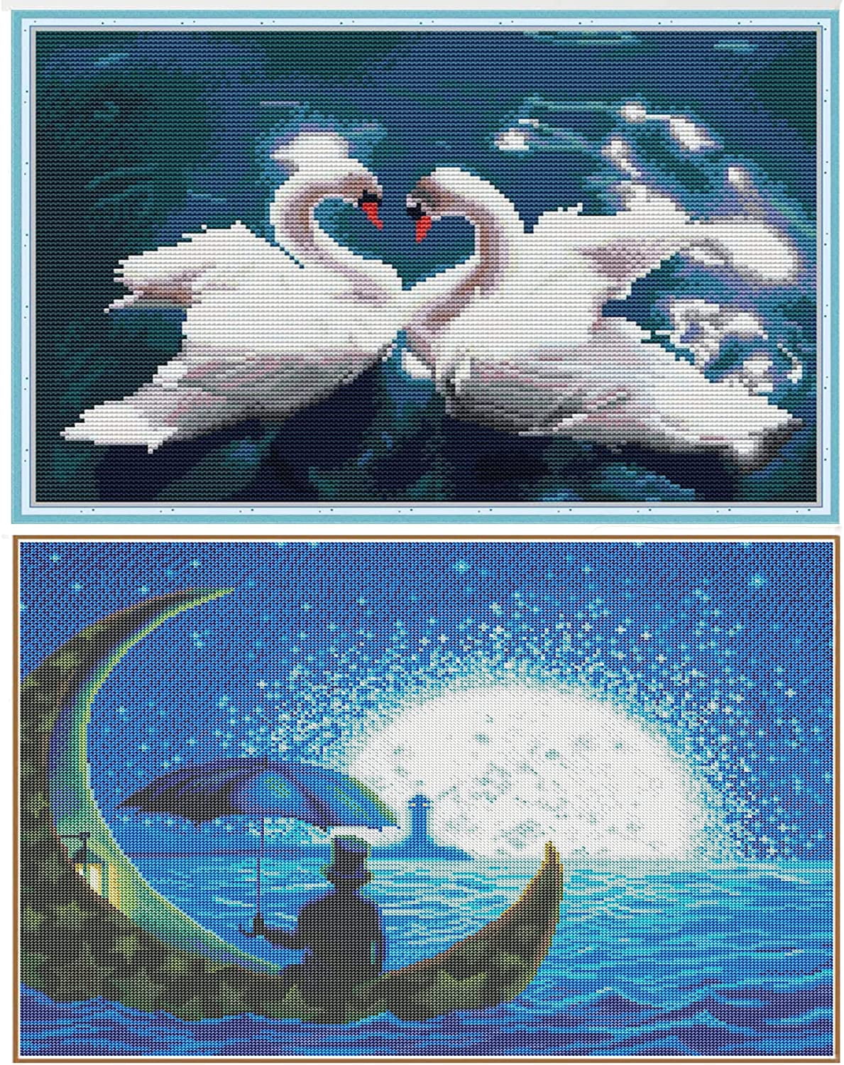 Maydear Cross Stitch Kits Stamped Full Range of Embroidery Starter Kits