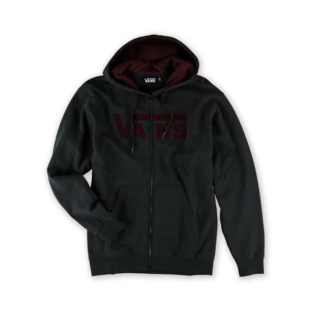Sudadera con capucha Vans Classic Checked para hombre gris grande