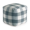 thumbnail image 2 of Cloudy Sky 20" x 20" x 20" Ivory & Gray Pouf, 2 of 3