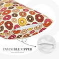 thumbnail image 3 of Daiia Donut Bedding Waterproof Pillow Protector Zippered Queen – Bed Bug Proof Pillow Encasement-16"x24", 3 of 6