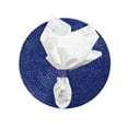 thumbnail image 3 of Glass Beaded Placemat Set of 4Size: 14" RoundColor: Luster Blue, 3 of 11