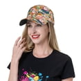 thumbnail image 5 of Disketp Retro Summer Stamp Print Baseball Caps for Outdoor Sports Fashion Casual Outdoor Caps Men Women, 5 of 6