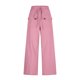 thumbnail image 4 of Pantalones Elásticos de Cintura para Mujeres Pantalones Largos de Cordón de Mezcla de Lino Sólido con Bolsillos Laterales Casual, Pantalones de Lino de Mujer con Bolsillos, 4 of 7