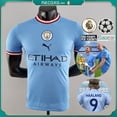 thumbnail image 1 of 2022-23 Manchester City Local Player Edition Versão do Jogador Camisa, 1 of 3