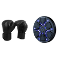 thumbnail image 1 of Máquina de boxeo con música, equipo de boxeo para entrenamiento, BT Link (sin guante), negro, 1 of 2