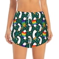 thumbnail image 4 of Lsque Lgbt Penguin Printed Women's Running Shorts with Liner Pockets,Elastic Quick Dry Workout Athletic Gym Yoga Shorts,Womens High Waist Shorts-X-Large, 4 of 9