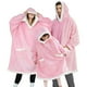 thumbnail image 2 of Manta con mangas para mujer, de gran tamaño Sudadera con capucha, sudaderas cálidas de lana, manta de TV gigante, bata con capucha para hombre y pareja, Invierno, 2 of 4