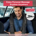 thumbnail image 6 of Neck Massager with Heat, iMounTEK Electric Neck and Back Massager with Infrared Light Heating 3 Intensity Levels Deep Kneading 3D Shiatsu Massage Pillow for Home Car Office, Black, 6 of 8
