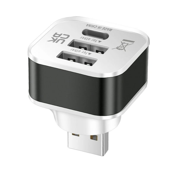 USB Adapter 3 Port USB Extender Quick Charging Multiple Splitter Car Adapter Mobile Power Expansion Connector