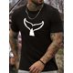 thumbnail image 1 of Men's T-shirt, Whale Tail Print Short Sleeve Crew Neck Tees For Summer, Casual Outdoor Comfy Clothing For Male Tee For Adult, Men, Women, Teen, Teenager, Adolescent, Youth., 1 of 5