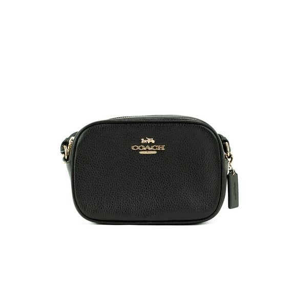 Coach (CA069) Jamie Mini Black Pebbled Leather Camera Crossbody Handbag