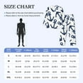 thumbnail image 2 of Mens Pajamas Set, Navy Blue Anchor Button Down Long Sleeve Loungewear Sleepwear Pjs sets for Men, 2 of 5