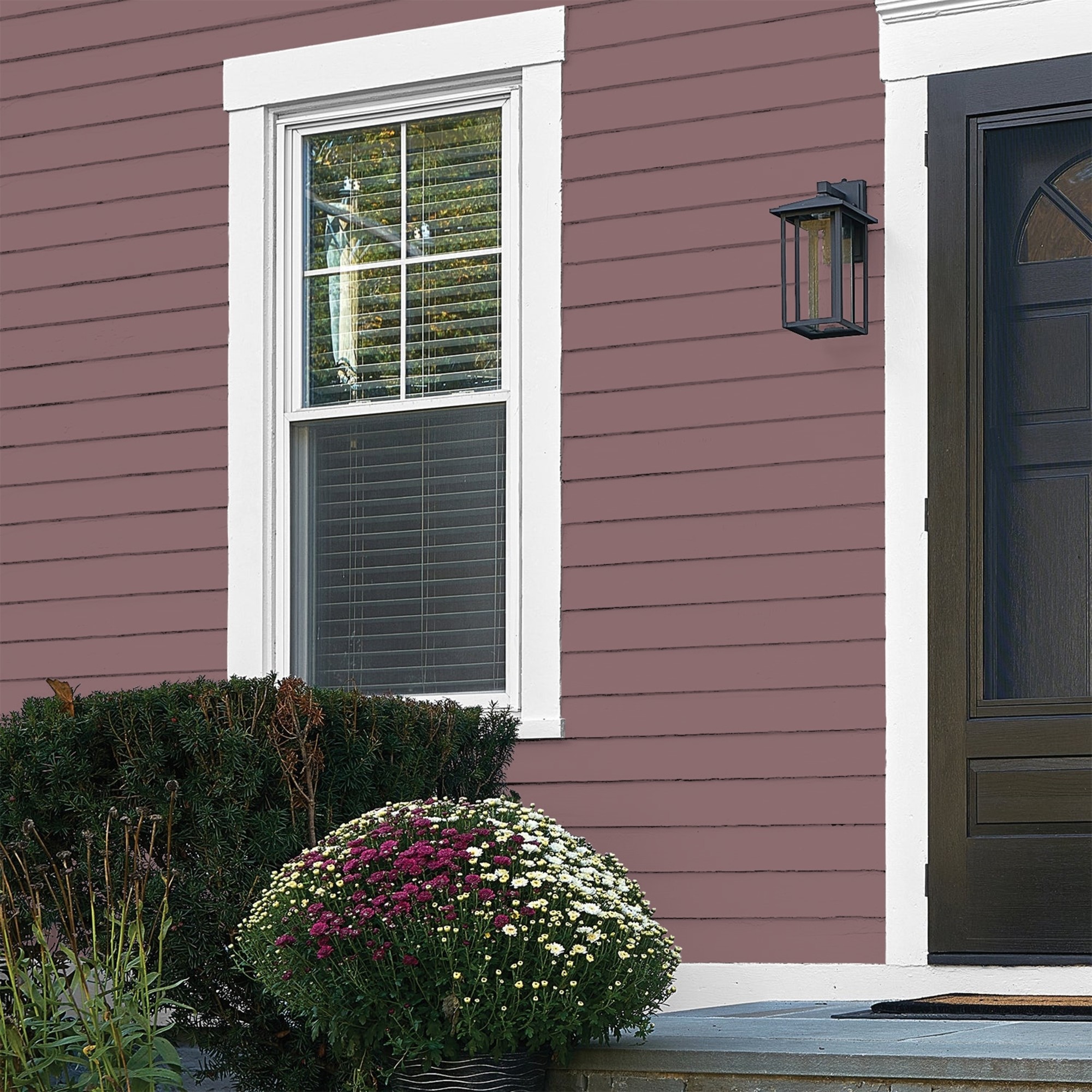 Glidden HEP Chocolate Sparkle / Purple Flat Exterior Paint with Primer, 1 Gallon