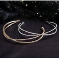 thumbnail image 2 of Nvzi Horquillas para el pelo de boda con flores para novias, peinetas con perlas de cristal, pinzas para el pelo, tocado, accesorios para el pelo de boda dorados, joyas - doradas, 2 of 5