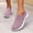 Purple, variant on XIAQUJ Fashion Wedges Shoes Breathable Casual Sneakers Leisure Women's Slip on Outdoor Women's Sneakers Women's Fashion Sneakers Pink 6.5-7(37)