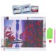 thumbnail image 1 of Artesanía De Bordado De Diamantes, Hermoso Kit De Pintura De Diamantes De 11,8x15,8 Pulgadas Hecho A Mano, Sala De Estar Para Dormitorio ANGGREK BI3115, 1 of 8