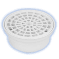 thumbnail image 1 of Coladera Universal blanca con check anti-olores, sin tapa higiénica, 1 of 4