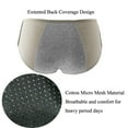 thumbnail image 2 of Teenager Girl's Breathable Cotton Period Panties Pack of 4pcs Menstrual Heavy Flow Leak-Proof Underwear Briefs, 2 of 7
