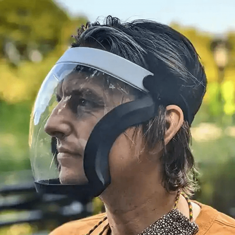 Saker Protective Clear Face Mask Shield, Reusable Transparent