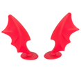 thumbnail image 4 of Alas para casco de moto rojas Adorno Kinlley, 4 of 7