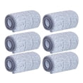 thumbnail image 2 of AMLESO Microfibre Mop Pad Relacement Flat Mop Head Cloth Rag for Floor Cleaning 6pcs, 2 of 8