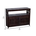 thumbnail image 5 of Benjara Uti 42 Inch Sideboard Console Cabinet, Double Door, 1 Shelf, Espresso Brown, 5 of 5