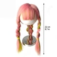 thumbnail image 2 of Colorful Long Hair Pigtail Pet Wig Clothes Accessory for Small Dogs and Cats, Funny Pet Headwear for Halloween Party, Birthday Photo Prop Accessories, 1Pack B, 2 of 7