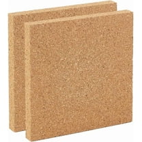 2PCS Square Bulletin Boards 6 x 6 inch Non Self-Adhesive Wood Cork Board 0 6 inch Thick Square Cork Board Cork Tiles for Wall Decoration Party and DIY Crafts Supplies