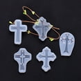 thumbnail image 3 of 5pcs Small Cross Shaped Silicone Resin Molds Flexible, Tear-Resistant for Resin Craft Lovers, Soap Making, 3 of 8