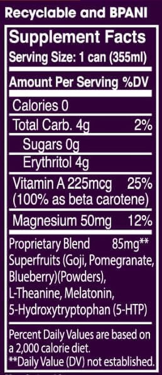 neuroSLEEP, Mellow Mango, Restful Sleep Beverage, 12oz Can (12 Pack)
