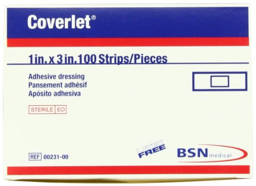 Coverlet Strip Dressings 1' x 3' 100 Each