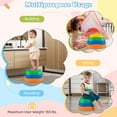 thumbnail image 2 of Gymax 5 PCS Stepping Stones for Kids w/Storage Bag for Motor Skills Strength Ages 3+ Multcolor, 2 of 10