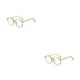 thumbnail image 2 of Minnieouse Gafas TR90, gafas antiazules, cuidado de la visión del teléfono móvil, gafas decorativas para la salud sin sangría, amarillo claro Marco amarillo claro 2Conjunto, 2 of 6