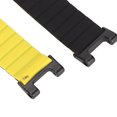 thumbnail image 3 of Correa de repuesto para reloj inteligente, correa de silicona con sistema magnético para Amazfit Trex Trex Pro (negro amarillo), 3 of 8