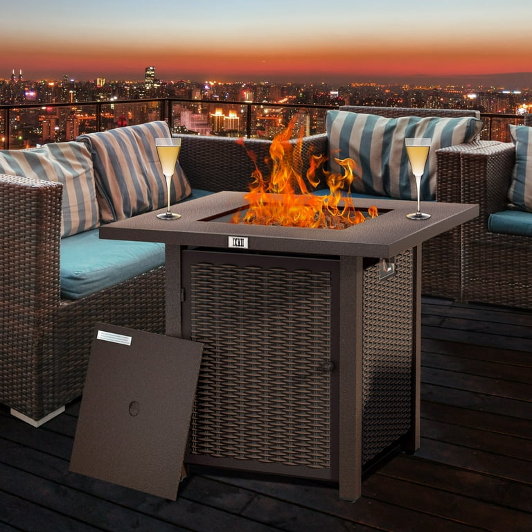 Mainstays 28inch Tall Column Propane Gas Outdoor Fire Pit,, 46 OFF