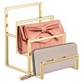 thumbnail image 5 of Unique Bargains Clutch Purse Display Stand 3 Layer Wallet Display Rack Metal Clutch Holder Riser for Home Retail Store Supplies Gold, 5 of 5