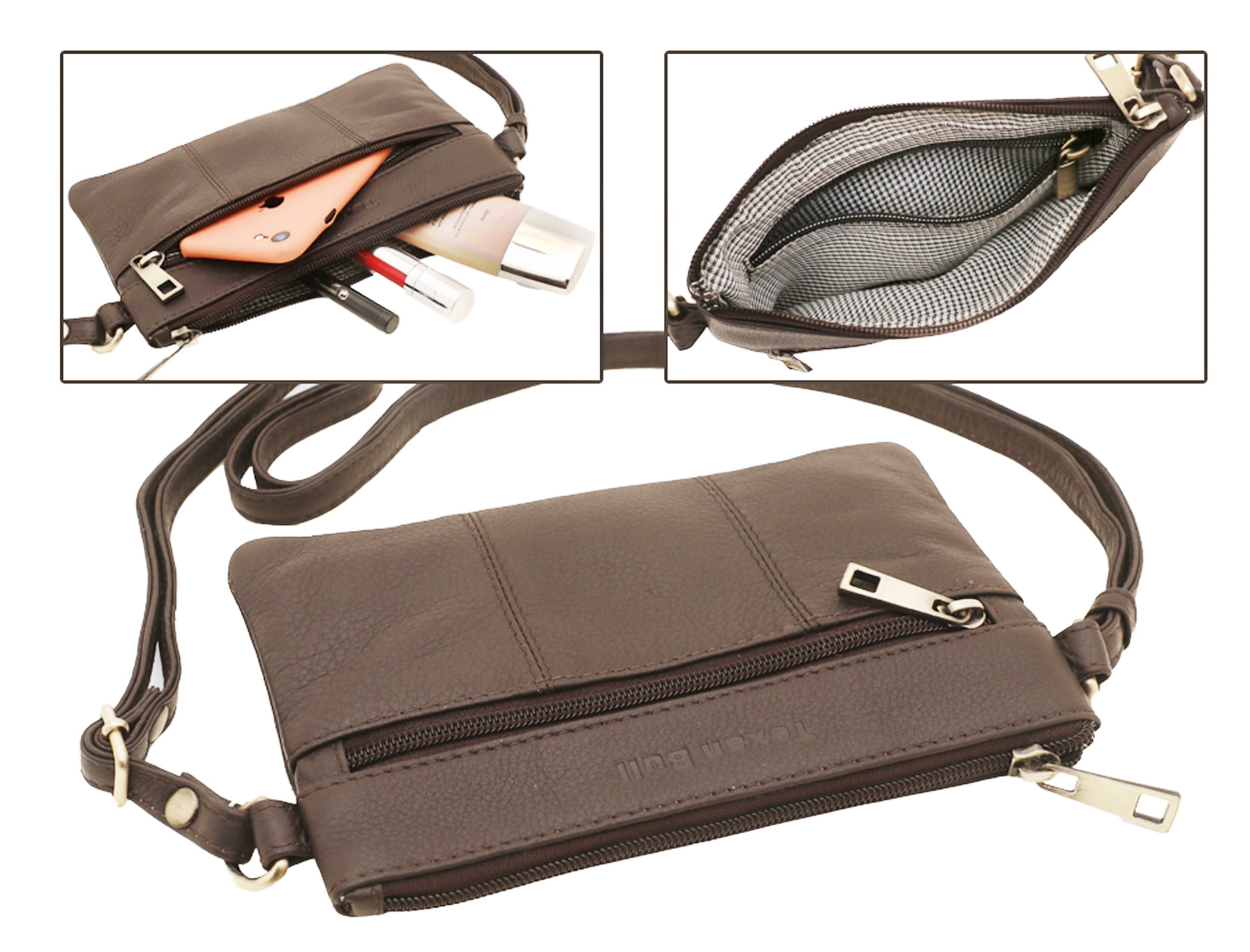 Leather Crossbody Bags For Women-Shoulder Strap Women Purses Travel Handbags