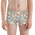 thumbnail image 5 of Yiaed Paisley Floral 5 Print Boys' Boxer Briefs Cotton Casual Stretch Comfort Boys Boxers - Kids Boxer Briefs Underwear for Boys (6-18)-Large, 5 of 5