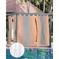 thumbnail image 7 of Outdoor Curtains for Patio Ombre Abstract Gradient Coral Pink and Gray Waterproof Privacy Outside Curtains with Tiebacks Grommet Top Pergola Curtains for Porch Cabana Gazebo 2 Panels, 54x95 inch, 7 of 7