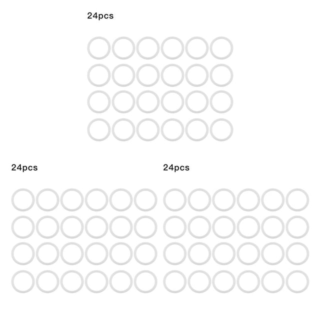 Matsuzay 12 Uds. Junta tórica de tarro, herramienta de sellado de tapa de lata, sello de silicona Flexible en forma de O con ranura Type4 NO4