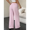 thumbnail image 3 of 2pcs Wide Leg Pants for Women Flowy Palazzo Drawstring Elastic Waist Trousers with Pockets Summer Beach Vacation Clothes, 3 of 6