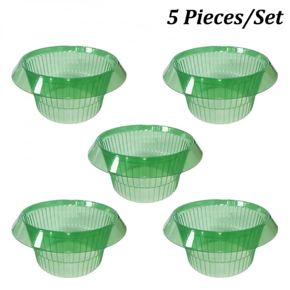 5-25Pcs Plants Slug Protection Rings Green Planter Flower Pot Snail Vegetables Cover Reusable Pest Control Trapper Garden Tool