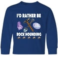 thumbnail image 3 of Inktastic Rock Hounding Rock Collector Long Sleeve Youth T-Shirt, 3 of 5